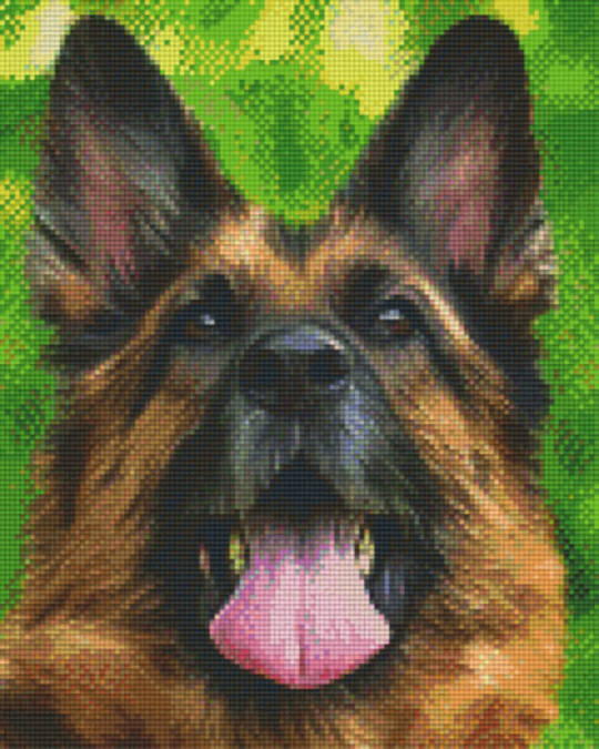 German Shepherd Nine [9] Baseplate PixelHobby Mini-mosaic Art Kit